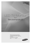 Samsung TV Monitor 23" mit &uuml;berlegenen eingebauten Lautsprechern  Benutzerhandbuch