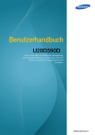 Samsung 28" UHD Monitor 
mit Metallstandfu&szlig;
 Benutzerhandbuch