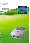 Samsung SF-531P Benutzerhandbuch