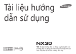 Samsung NX30 Hướng dẫn sử dụng