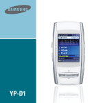 Samsung YP-D1Z 用戶手冊