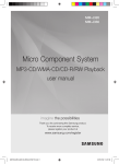 Samsung Mini Micro Component J330 User Manual