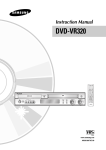 Samsung DVD-VR320 User Manual