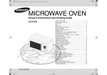 Samsung Convection Type Oven 
CE107BA-B User Manual