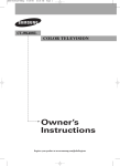 Samsung CT-29K40MQ User Manual