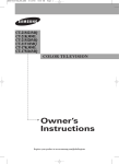 Samsung CT-17K30ML User Manual