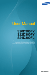 Samsung 21.5" LED Monitor User Manual