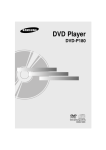 Samsung DVD-P180 User Manual