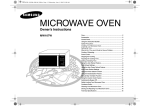 Samsung MW107W User Manual