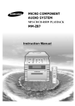 Samsung MM-ZB7 User Manual