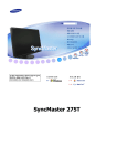 Samsung 275T User Manual