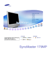 Samsung 179MP User Manual