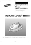 Samsung VAC-7713SP User Manual