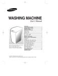 Samsung WA80K6S User Manual