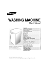 Samsung WA80H2 User Manual