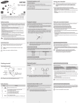 Samsung HM1900 Bluetooth Headset User Manual