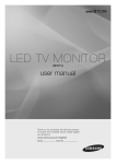 Samsung T24C350AH
24吋電視顯示器　 User Manual