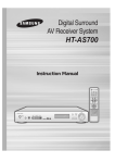 Samsung HT-AS700 User Manual