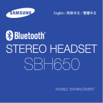 Samsung SBH650 用户手册