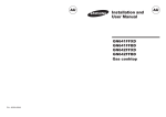 Samsung 4 Burner Gas Hob (GN642FFXD) User Manual