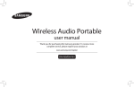 Samsung DA-F61 Wireless Audio Speaker User Manual