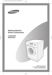Samsung Front Load 7kg Washing Capacity (J1045AV) User Manual