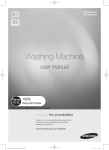 Samsung Front Load 7.5kg Washing Capacity WF756UMSAWQ User Manual