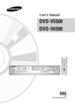 Samsung DVD-V5500 User Manual