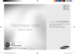 Samsung 3 4L Microwave White (ME6124W)
 User Manual