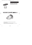 Samsung All in
one vacuum cleaner User Manual (Windows 7)