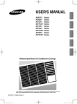 Samsung AW09P1B

Window Type RAC User Manual