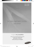 Samsung MX-D750D Mini System User Manual