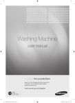 Samsung GRIFFIN Washer with New Diamond Drum, 9 kg User Manual