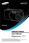 Samsung DIGIMAX 202 manual de utilizador