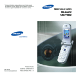 Samsung SGH-V200 manual de utilizador