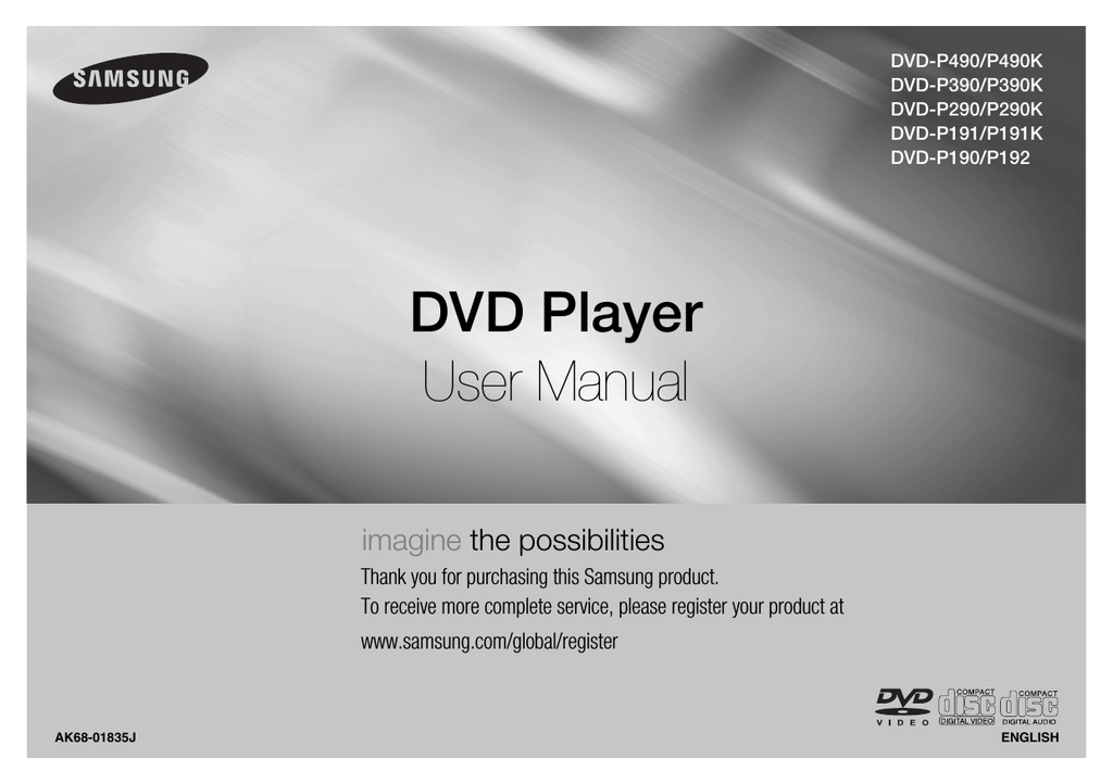 Samsung Dvd P191k Manual De Utilizador