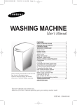 Samsung WA7584C1 manual de utilizador