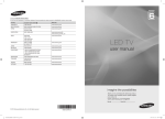 Samsung TV LED envolvente com DESIGN ULTRA fino manual de utilizador