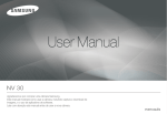 Samsung NV30 manual de utilizador
