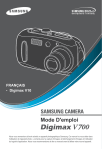 Samsung DIGIMAX V700 Manuel de l'utilisateur