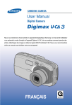 Samsung DIGIMAX UCA3 Manuel de l'utilisateur