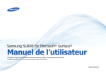 Samsung SUR40 Manuel de l'utilisateur