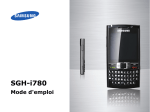 Samsung SGH-I780 Manuel de l'utilisateur