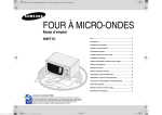 Samsung MW71C Manuel de l'utilisateur