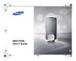 Samsung F330 User Manual