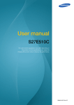 Samsung 27" Curved Monitor with matt black body User Manual
