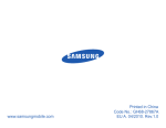 Samsung Bluetooth Mono Headset (HM3500) User Manual
