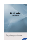 Samsung 23" 230MXNLCD Professional Display User Manual