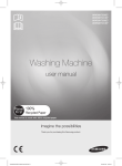 Samsung WW7000 Washing Machine with ecobubble, 9 kg User Manual