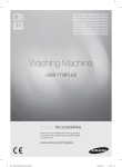 Samsung WF1704WSE2 1400rpm ecobubble VRT Washing Machine User Manual